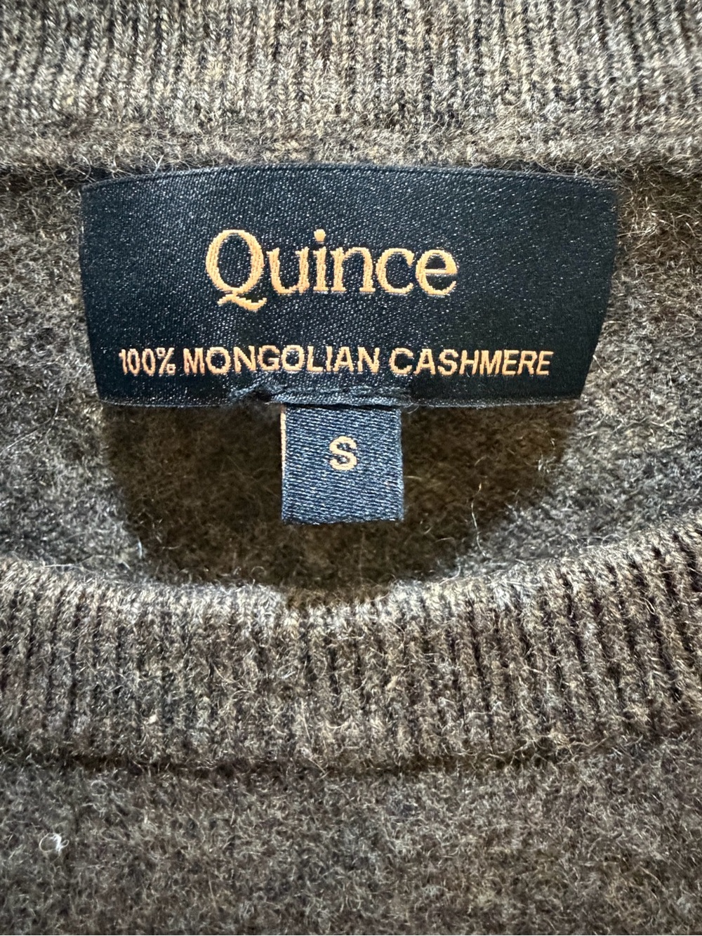 Quince Mongolian Cashmere Classic Crewneck Women’s Sweater in Chocolate Brown S - Picture 5 of 11